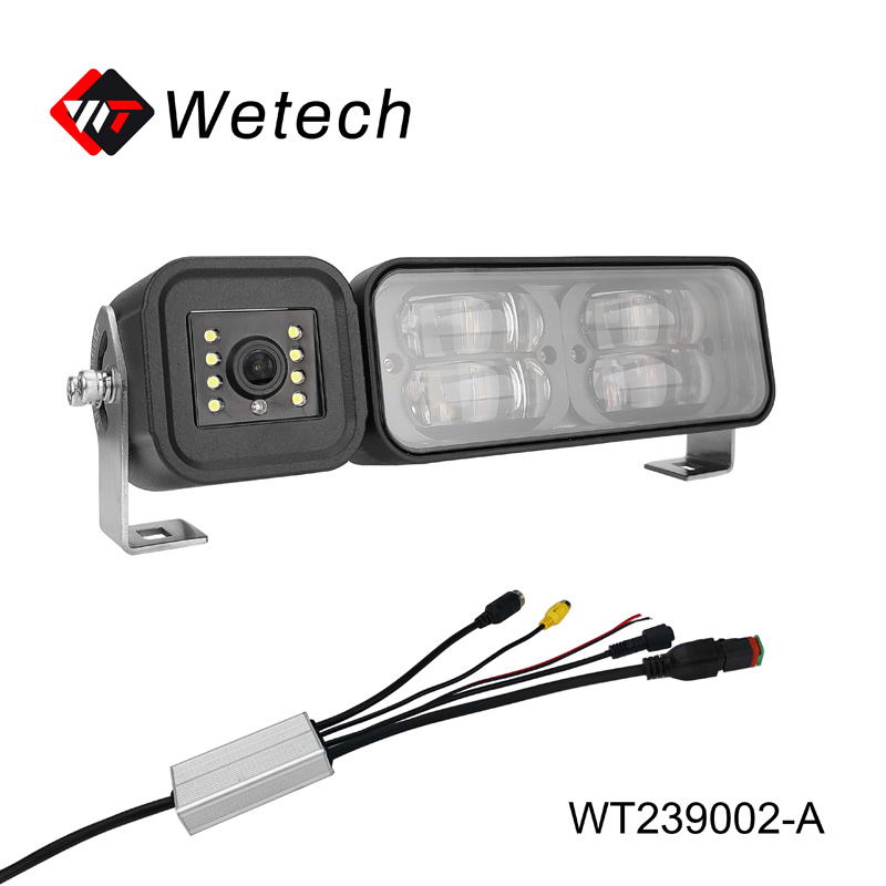 Waterproof IP65 10-60V DC AI Camera Forklift Warning Red Light Dangerous Area System - Wetech