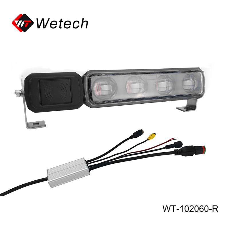 Waterproof IP65 10-60V DC Forklift Radar Camera Dangerous Area Red Blue Green Light System - Wetech