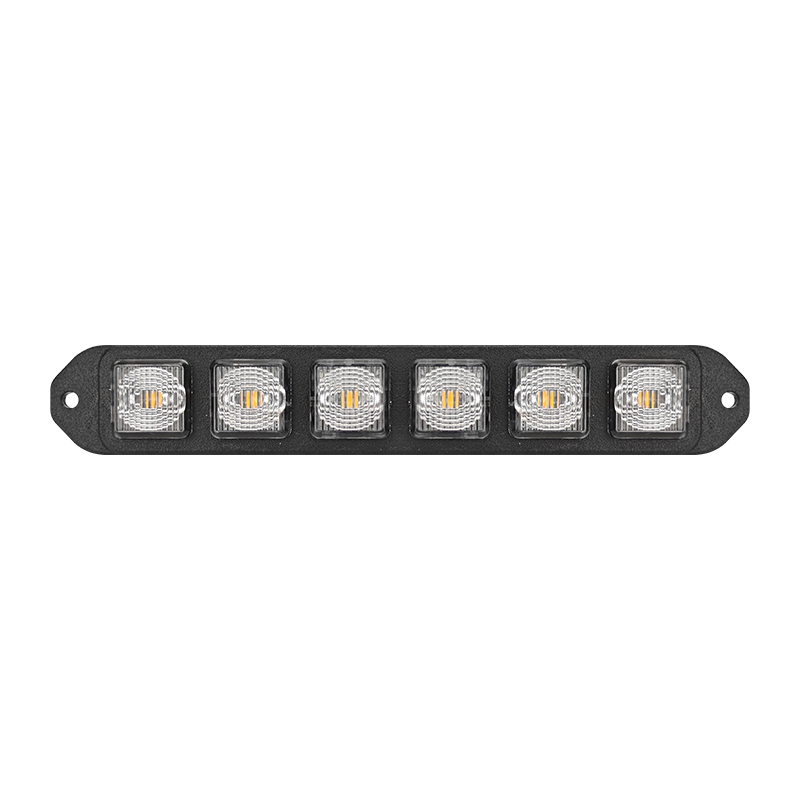Slim Surface Mount Strobe Light 6 LED Strobe Grille Lights Vehicle Warning Flashing Side Marker Lamp - Wetech