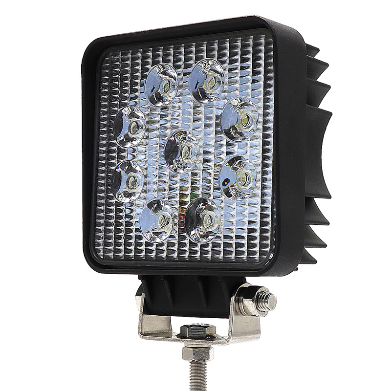 27W Classic Square LED Work Light For Tractors, Machinery & Auxiliary Lighting - Wetech