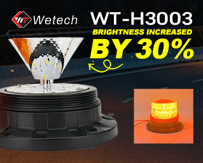 Wetech Launches WT-H3003 Warning Light: 30% Brighter, Elevating Worksite Safety