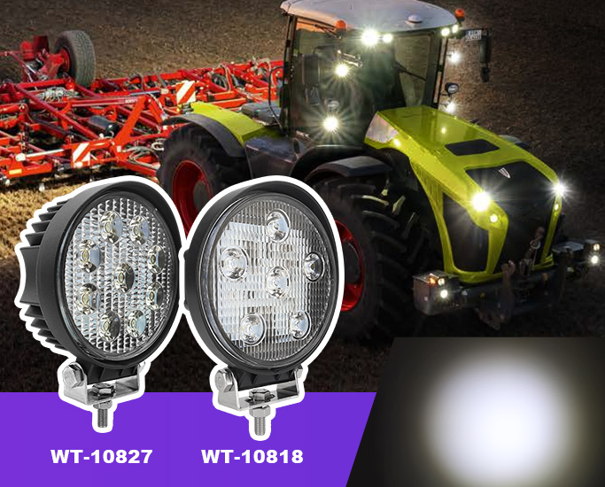 30W LED Work Light 10-32V Tractor Agriculture Machinery Lamp