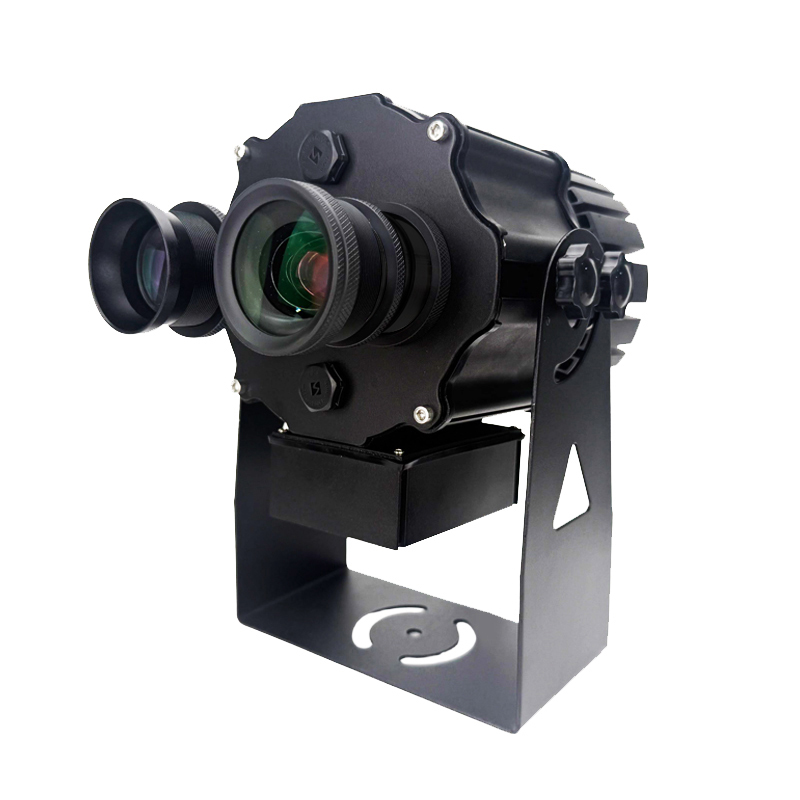 Gobo Projector with Double Lens LED Light Source Aluminum Body IP67 Rating for Multiple Advertising Scenarios - Wetech