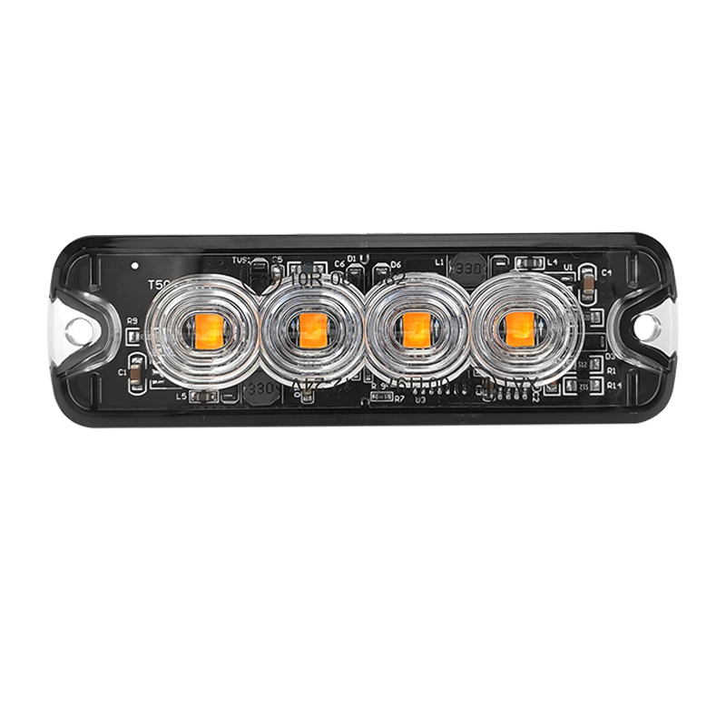Amber Blue Red Green White Flashing Strobe Warning Light Head Led Surface Mount Grille Lights With R65 R10 - Wetech