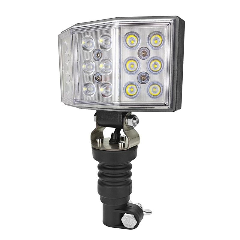 IP67 Pipe Mount 240 Degrees Wide Angle 54W LED Work Light for Forklift - Wetech
