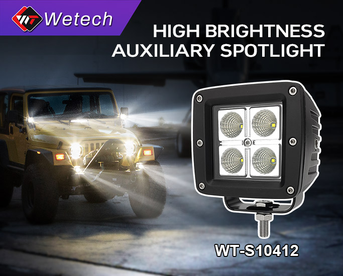 Upgrade Your Off-Road Adventures with the Wetech WT-S10412 High Brightness Auxiliary Spotlight