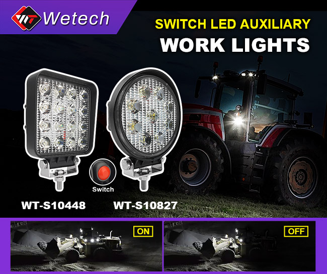 Durable, Bright, Convenient: WeTech LED Work Lights with Built-In Switch