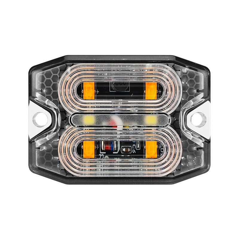 ECE R10 R65 LED Warning Light Head Safety Warning High Brightness Surface Mount LED Grille Strobe Light for Car - Wetech