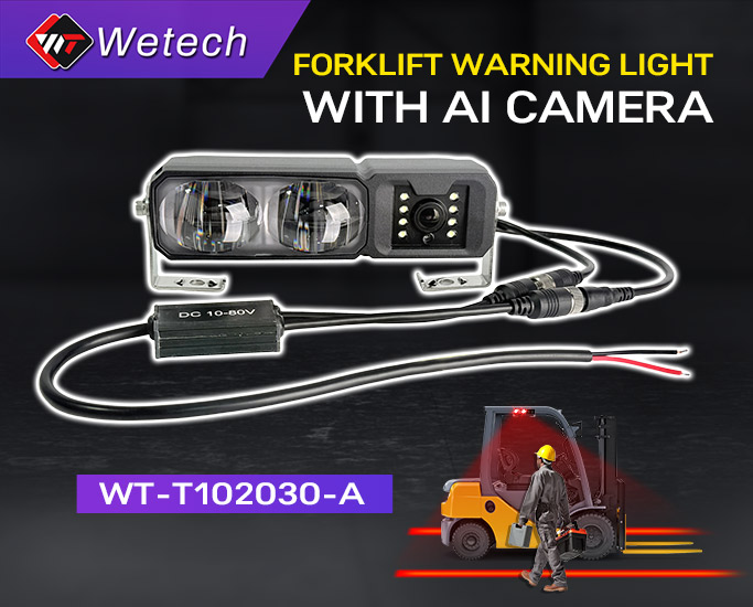 AI Camera-Enhanced Warning Line Lights for Forklifts