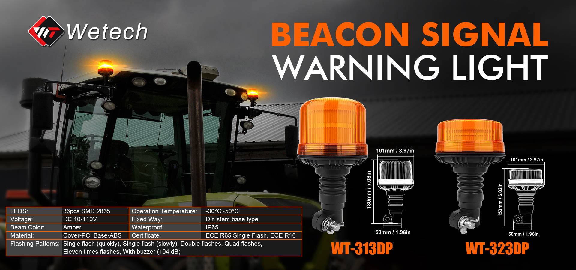 Emergency Vehicle LED Strobe Beacon Lights
