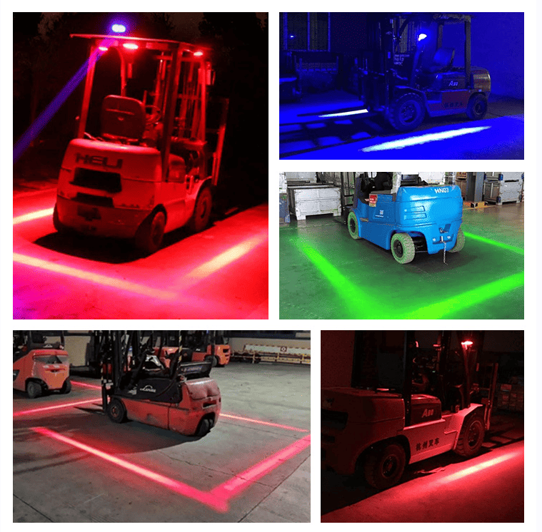 Forklift Safety Warning Lights Effects