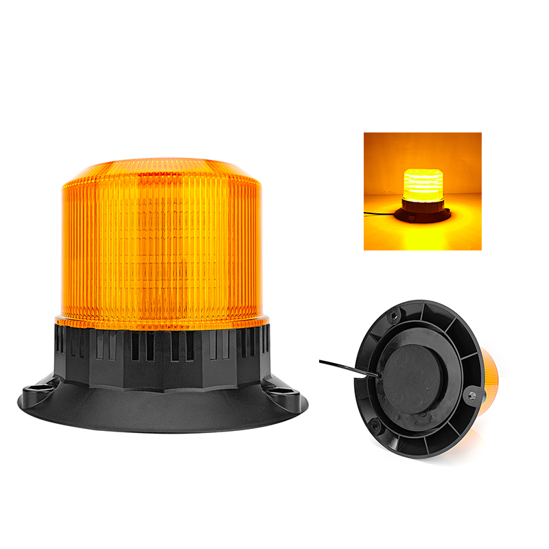 10-80V multi-voltage amber rotating warning light