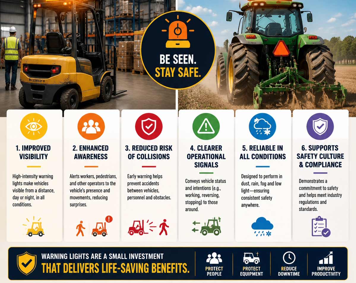 vehicle warning lights benefits