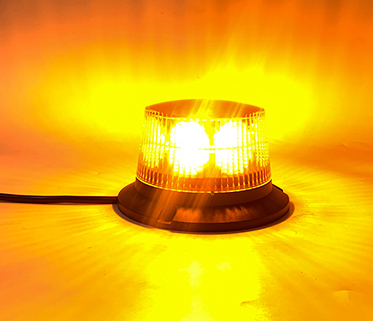 12-LED Screw Mount Amber Warning Strobe Light