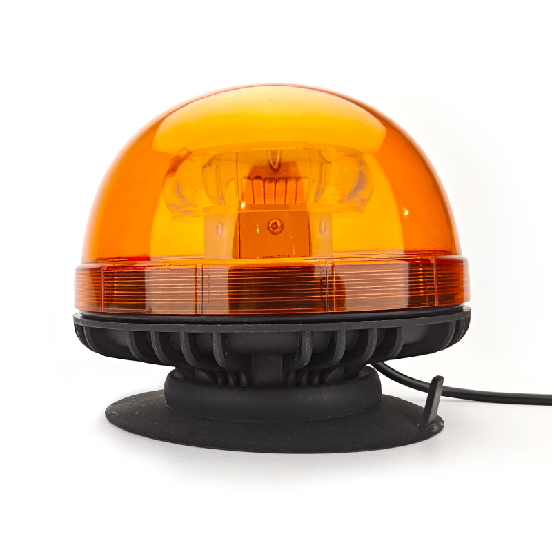 12V LED Beacon Lamp with Magnetic & Suction Cup Base – Portable Strobe Warning Light for Vehicles - Wetech