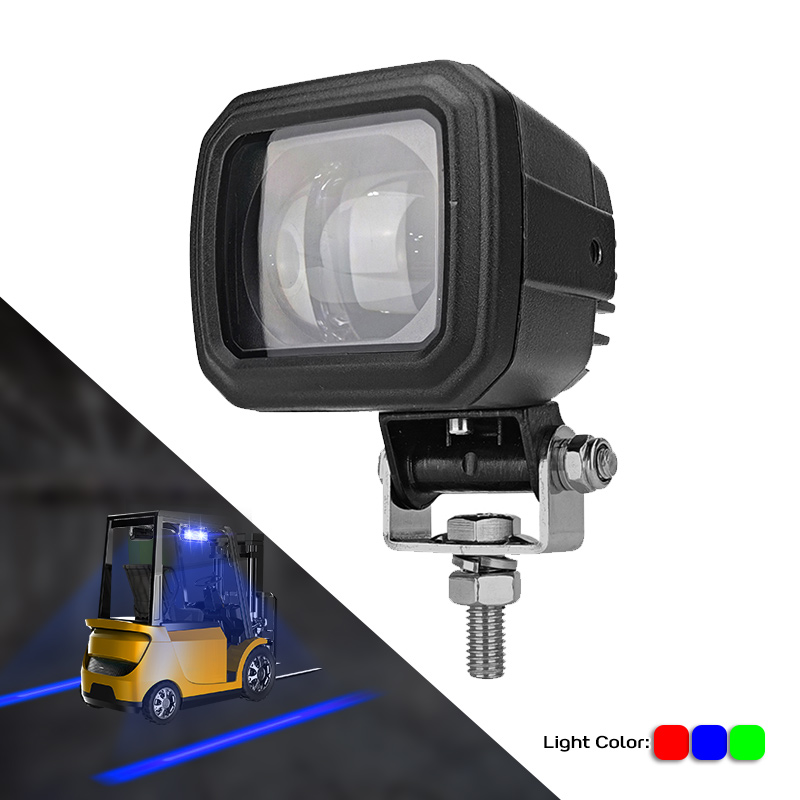Forklift red zone safety light