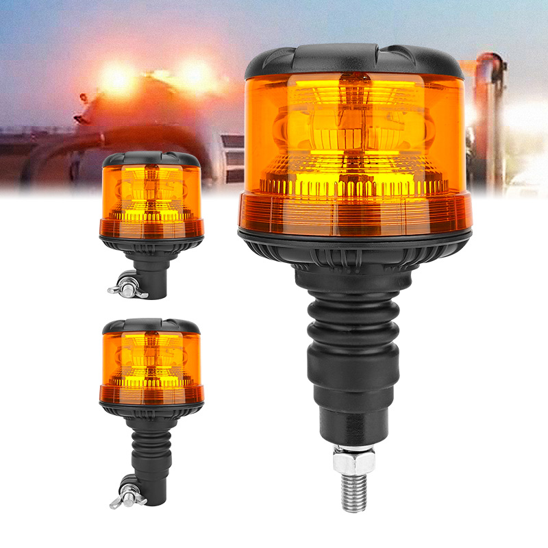 LED Signal Beacon Lamp with Din Pole Mount for Temporary Warning