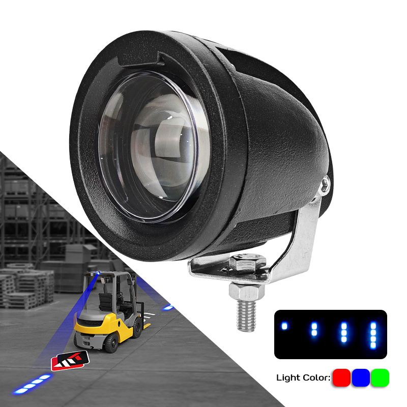 Forklift blue arrow safety light heavy-duty aluminum housing IP67