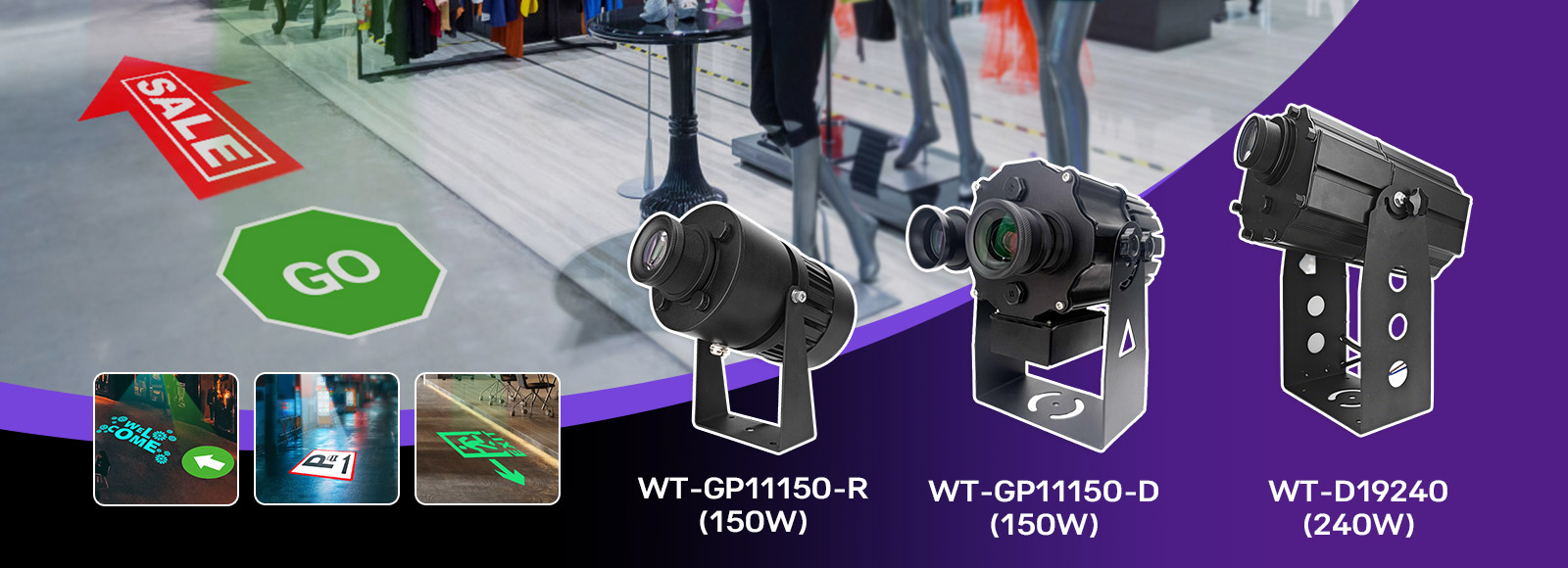 150w 240w logo lights