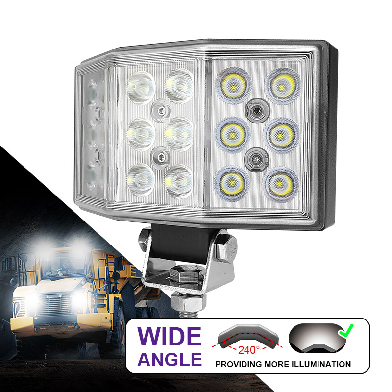 Ultra wide beam LED flood light